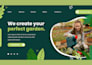 design landscaping website lawn maintenance website gardening planting website